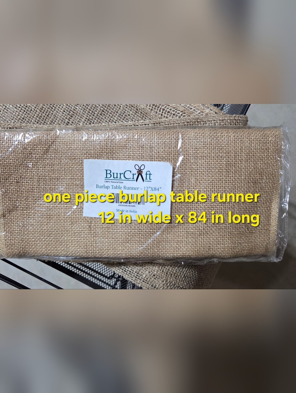 Burlap Table Runners In Various Sizes